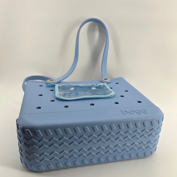 Bogg Bag Baby Tote Light Carolina on my Mind Blue Waterproof Washable Beach Bag - Picture 5 of 8
